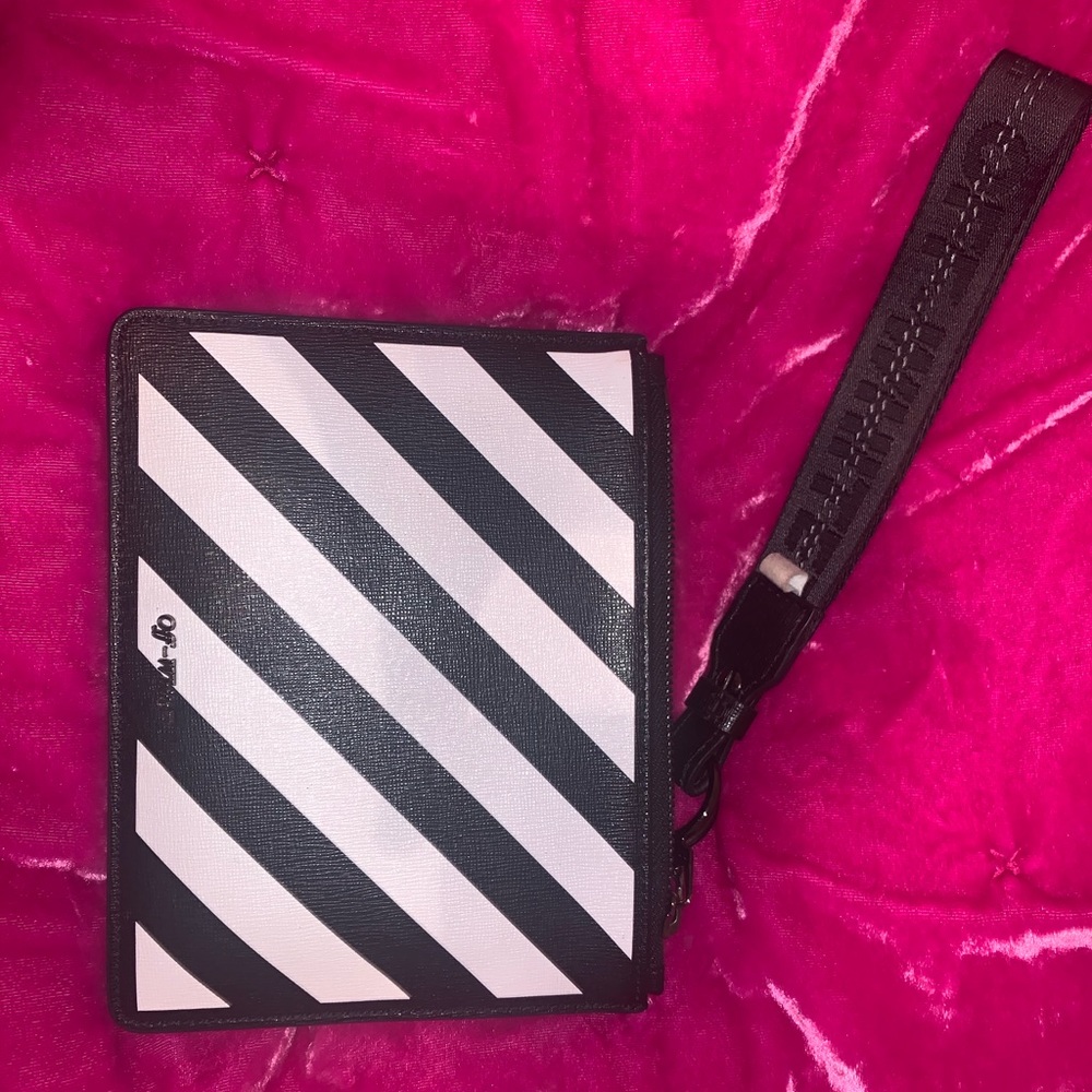 Off-white wristlet